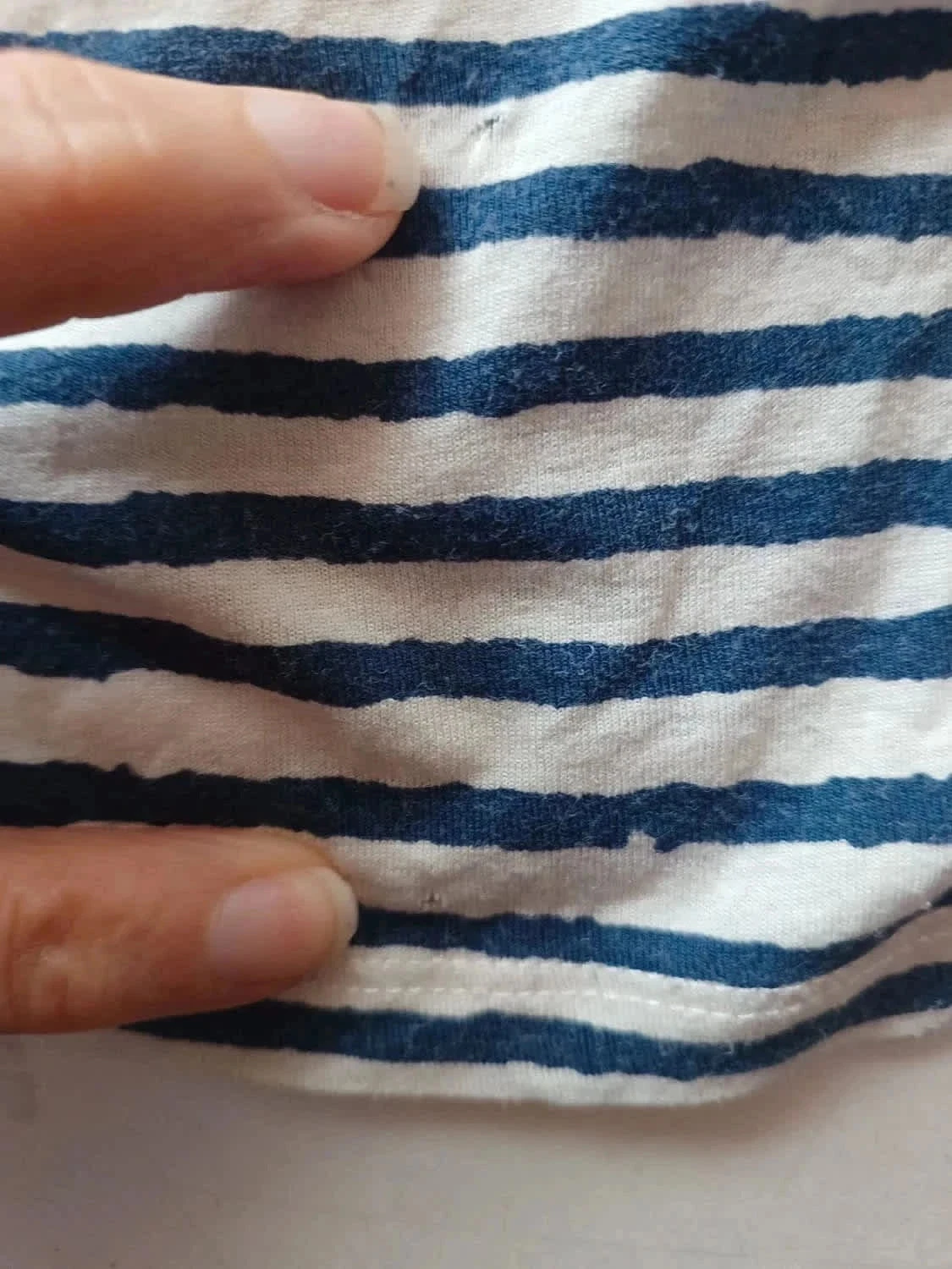 T-shirt met marinière, maat M – photo 11
